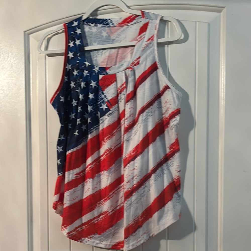 Patriotic Red, White, and Blue Women's Tank Top